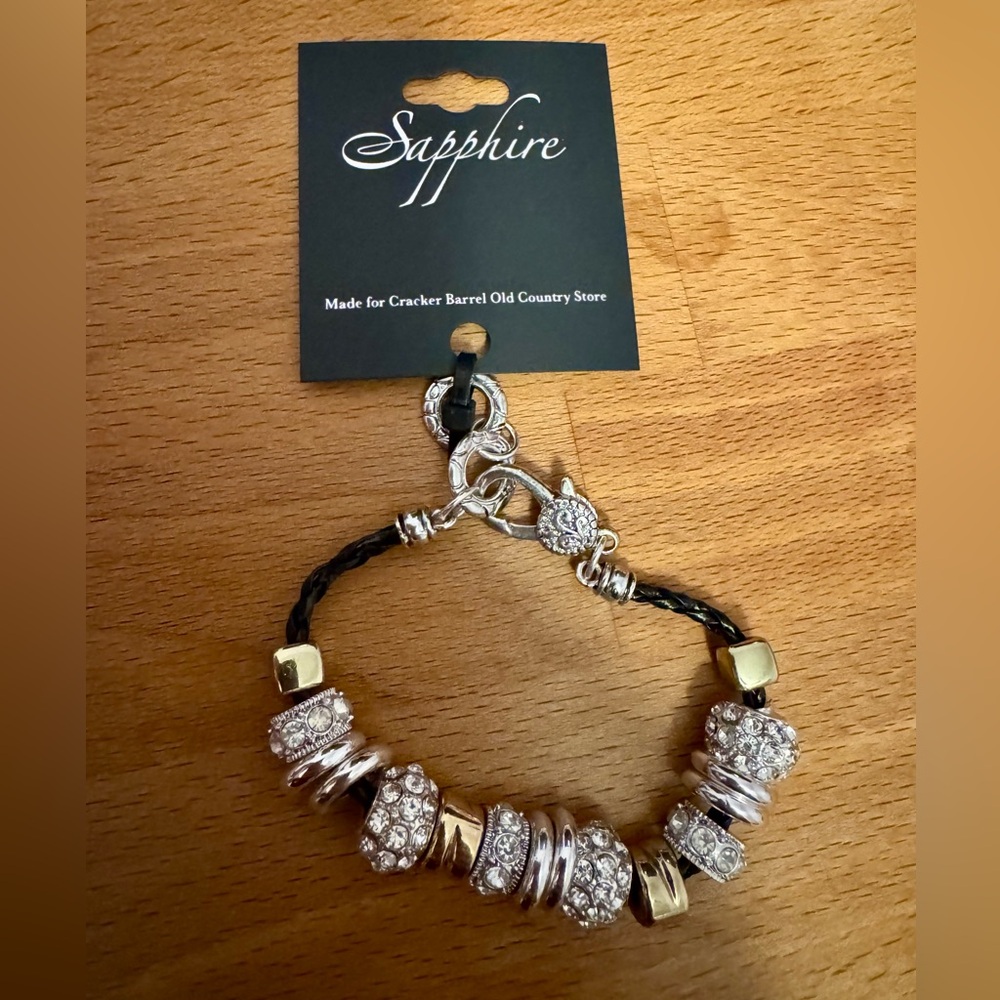 Sapphire Women’s Rope Style Bracelet. Made For Cracker Barrel. NWT